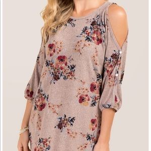 NWOT Francesca's Cold Shoulder Dress